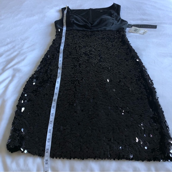 NWT Designer Aidan Mattox Cowl Neck Sequin Cocktail Dress. - Picture 10 of 13